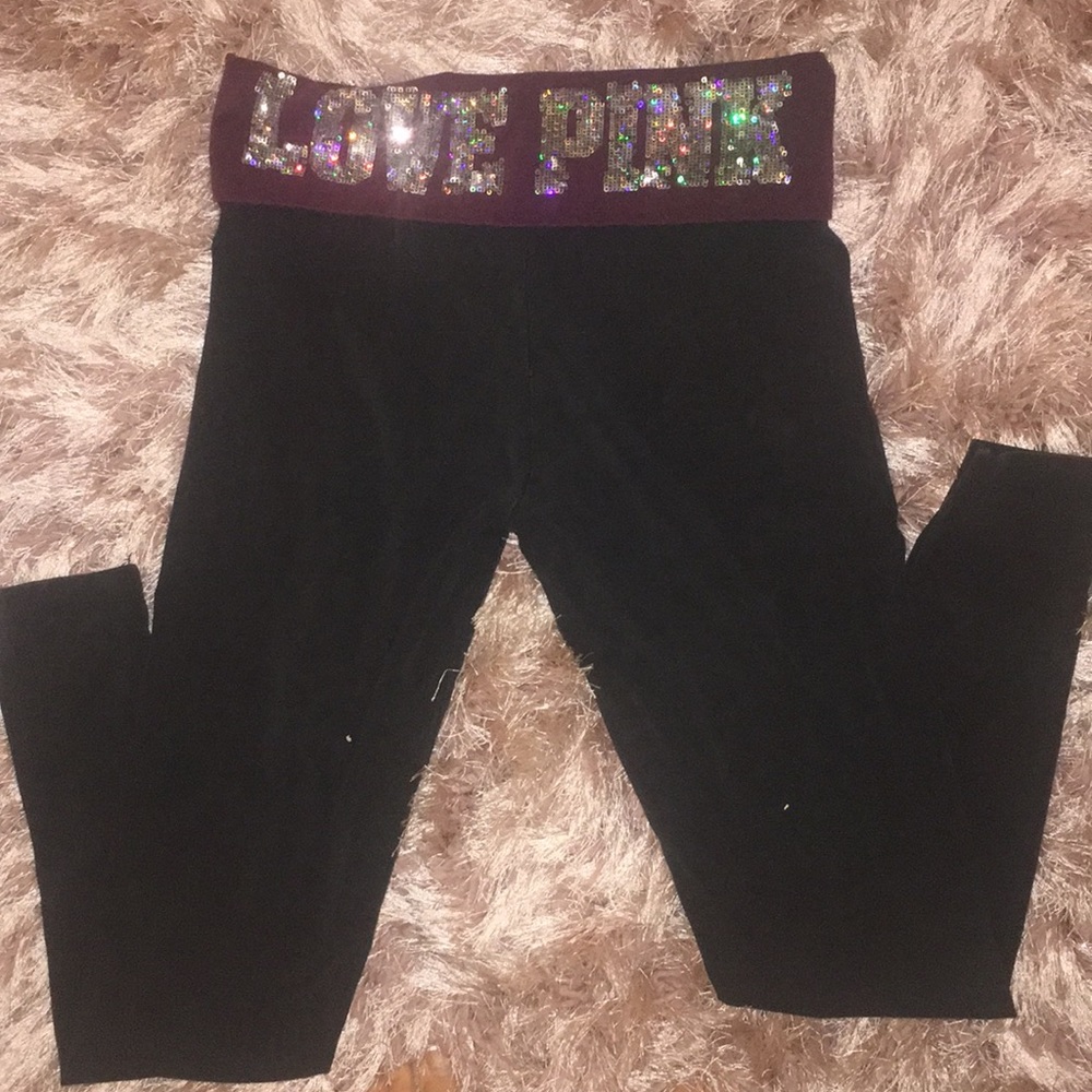 Pink yoga pants